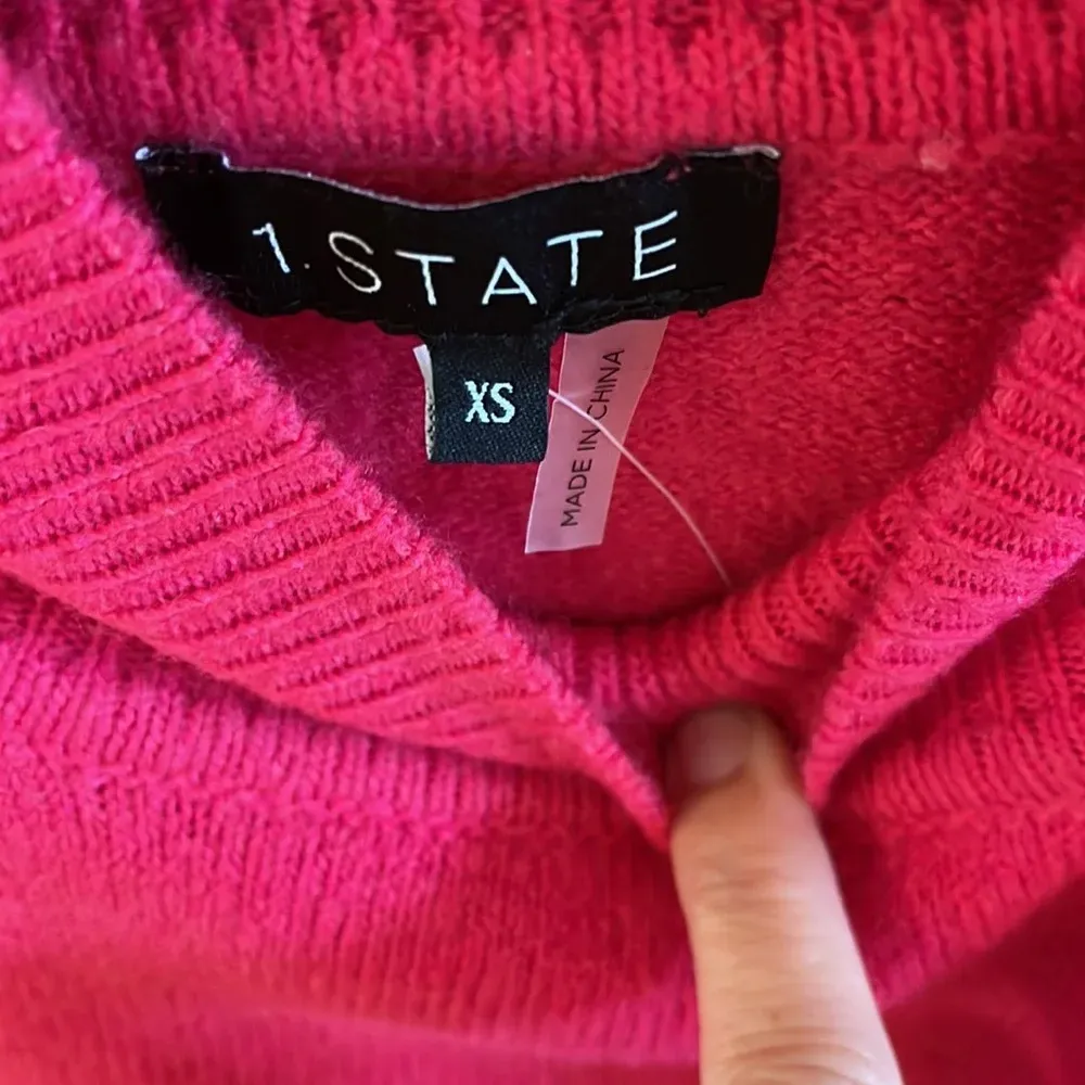NWT Hot Pink Cut Out Sweater by 1.State - Image 4