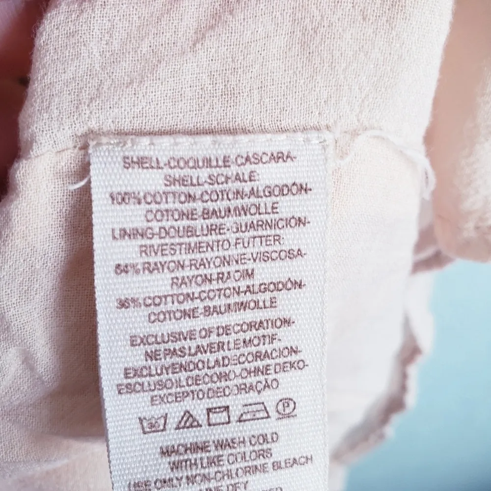 Free People Cotton Hi Low Embroidered Ruffle Dress - Image 7