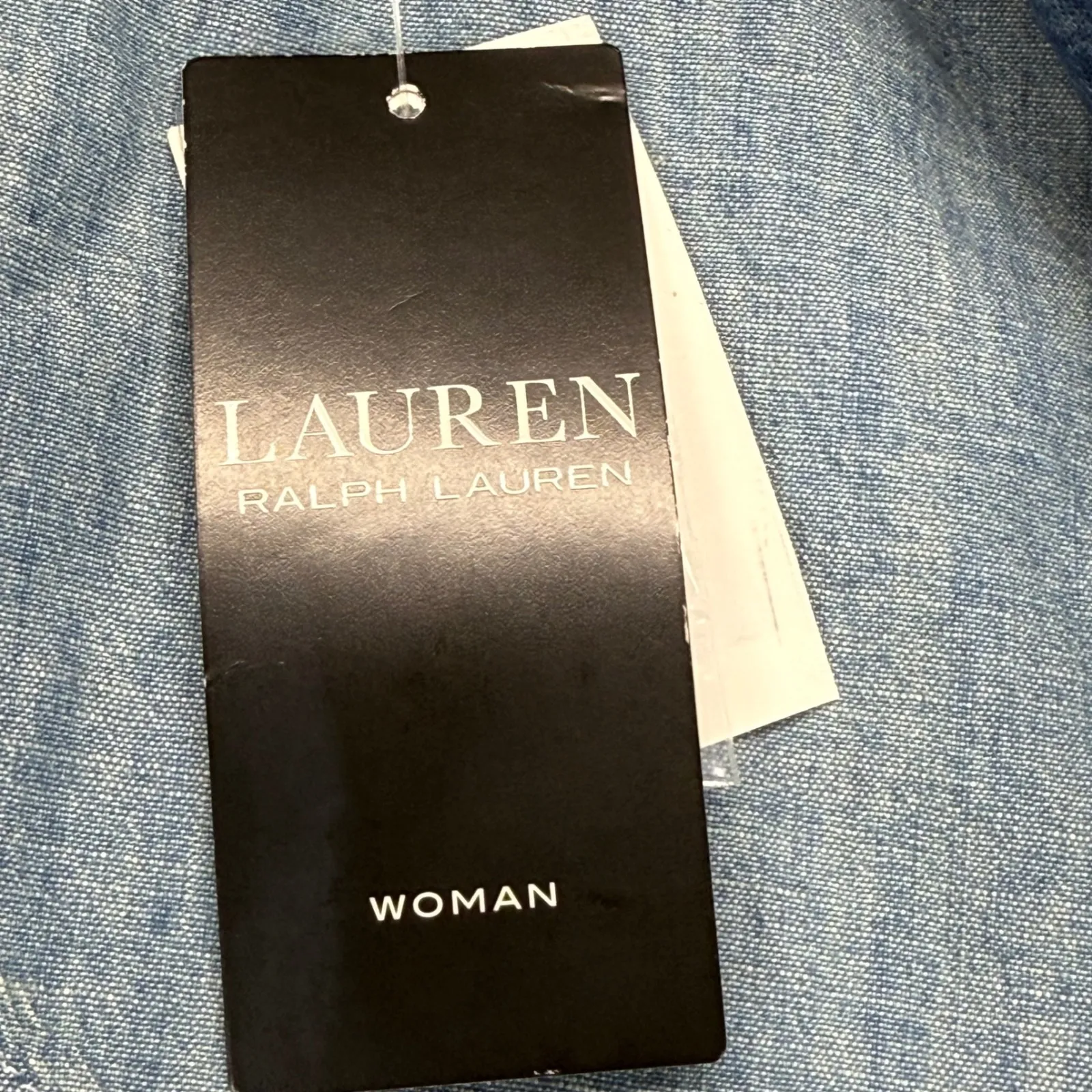 Lauren Ralph Lauren‎ Denim Blazer Jacket City Blue Womens Plus Size 20W - Image 7