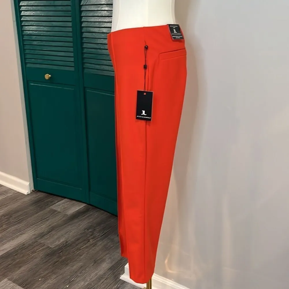 Jules & Leopold NWT pull on slim leg crop Elegant orange Women's Pants SP - Image 4