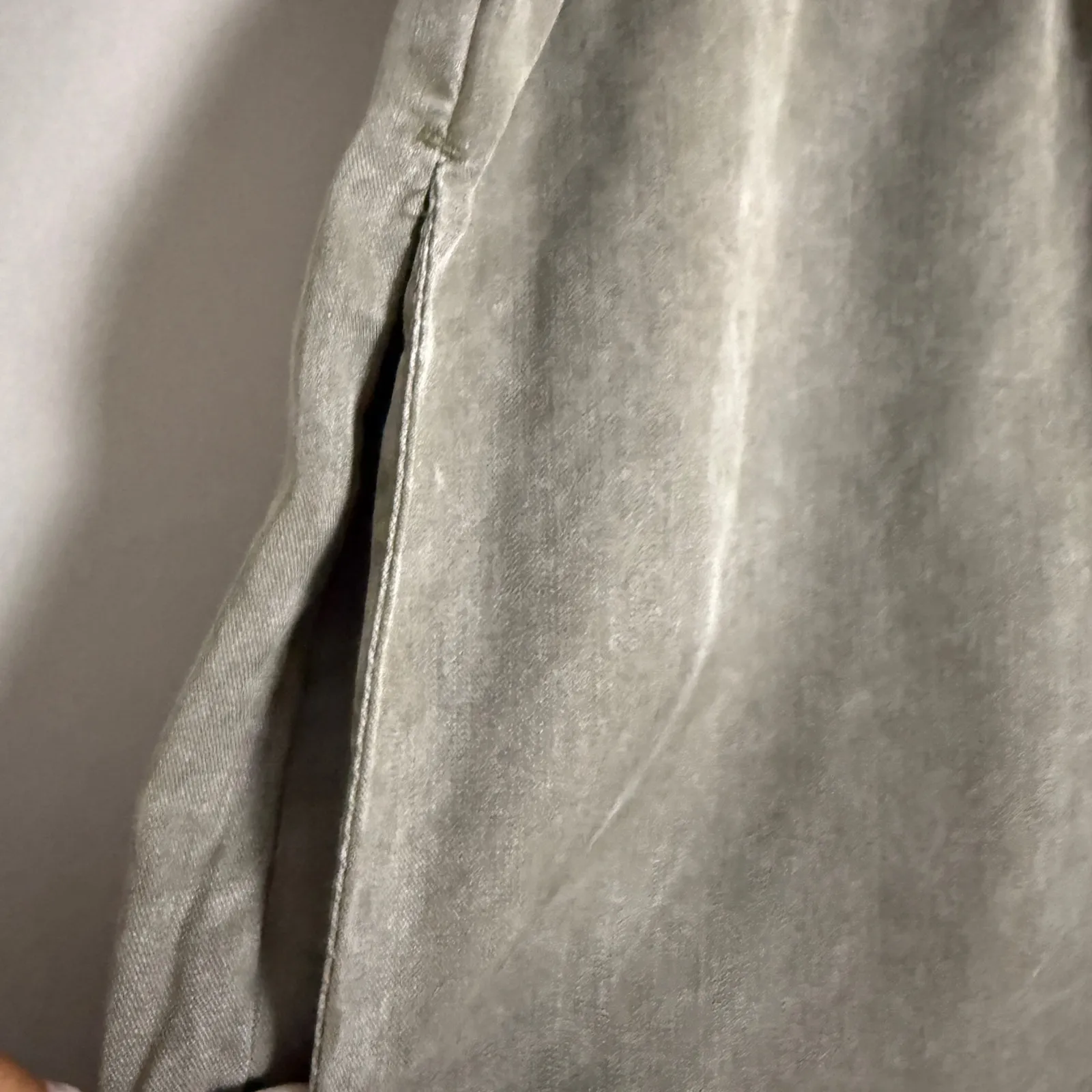 Express sz S Olive Green Linen Blend High‎ Rise Belted Paperbag Shorts - Image 4