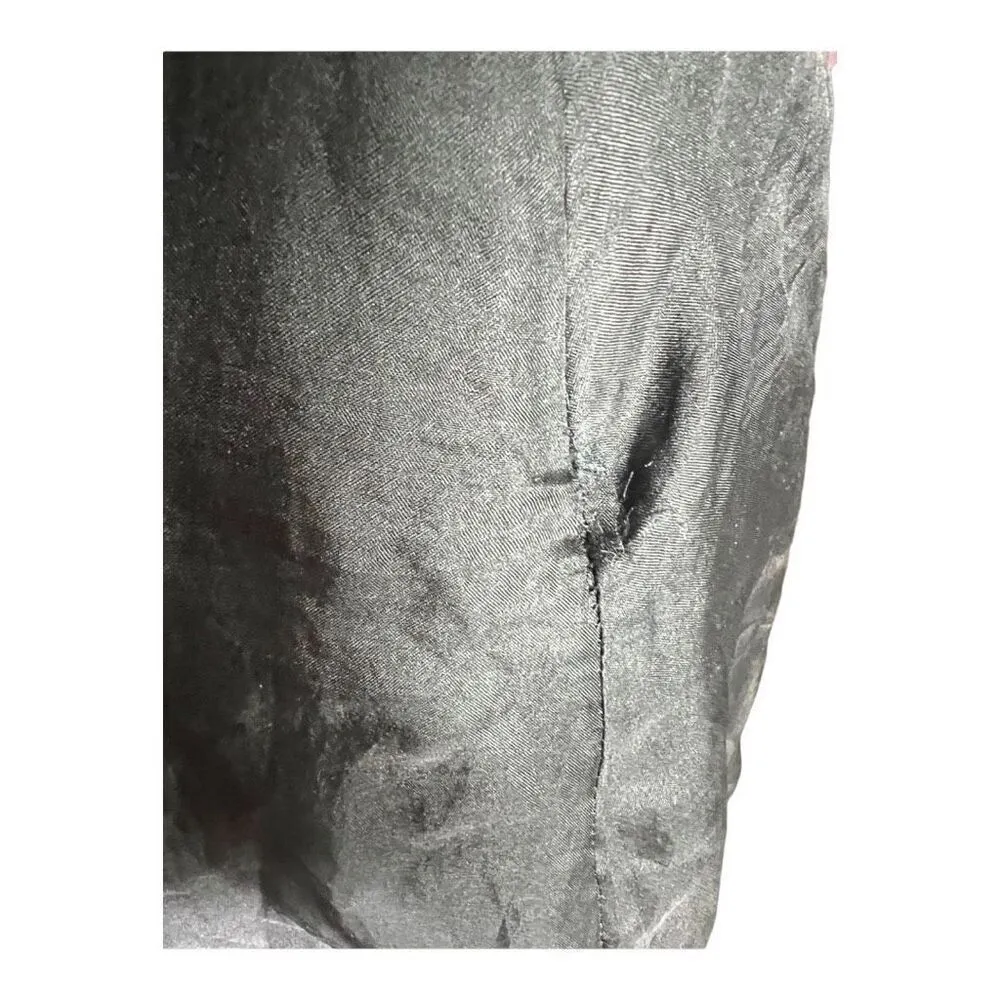 Womens Ann Taylor Petites Black Onyx Lace Strapless Overlay Vintage Chic Dress 0 - Image 4