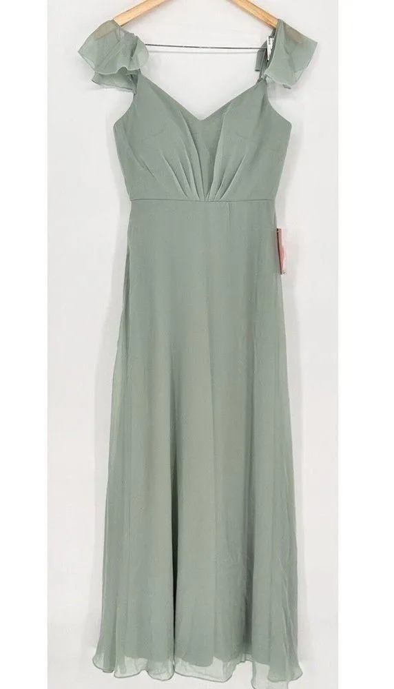 Birdy Grey Women's Dress Sage Size Small Bridesmaids Wedding Prom Party Dress‎ - Image 2