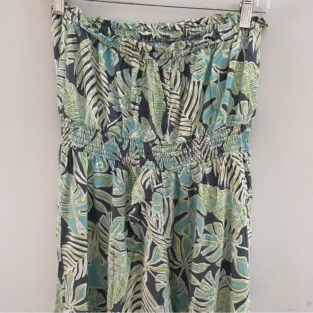 Japna romper women's size Large floral tube top jumpsuit - Image 9