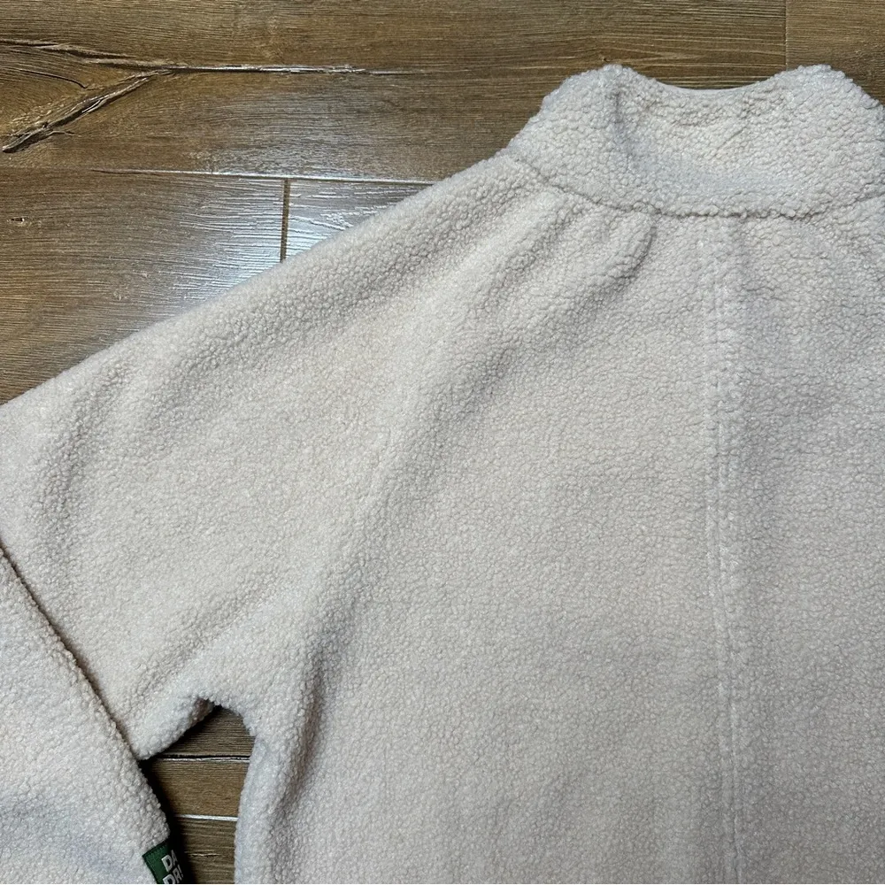 NWT Cozy Quarter Zip in Sand Tan Sherpa Fleece Size XS/S - Image 10