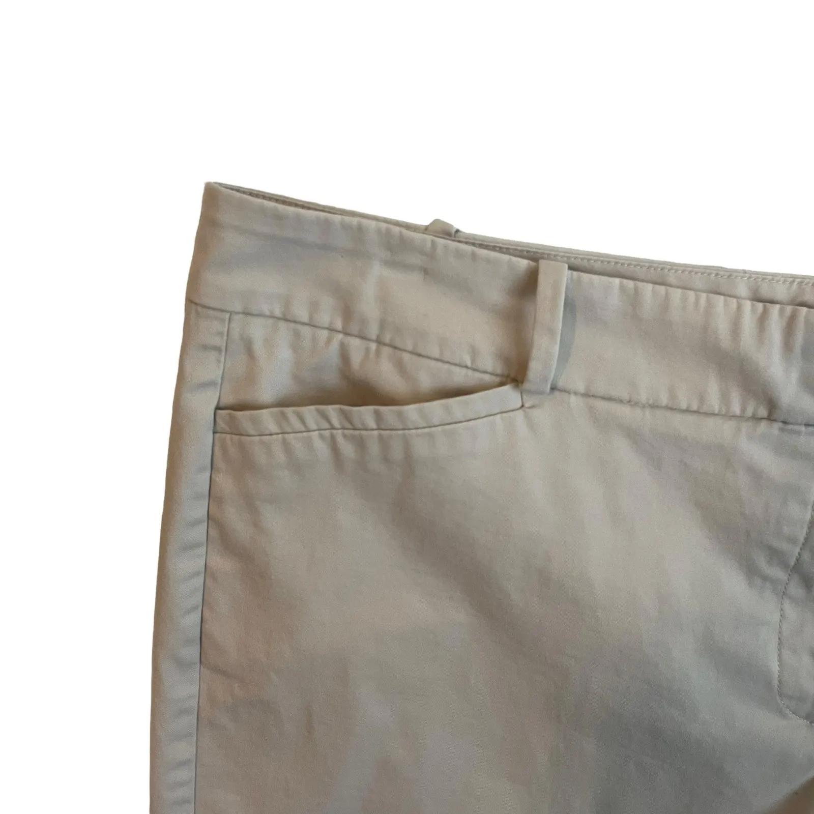 Talbots Women Chino Shorts 16 Beige Long Bermuda Casual‎ Classic Comfort Coastal - Image 8