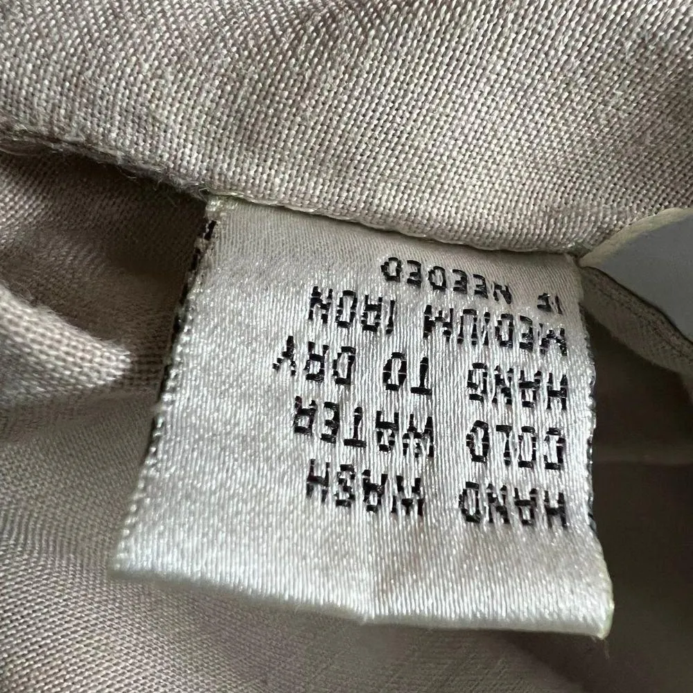 Selene Sport Womens Shirt 2X Linen Blend Casual Beach Nautical Summer Breathable - Image 9