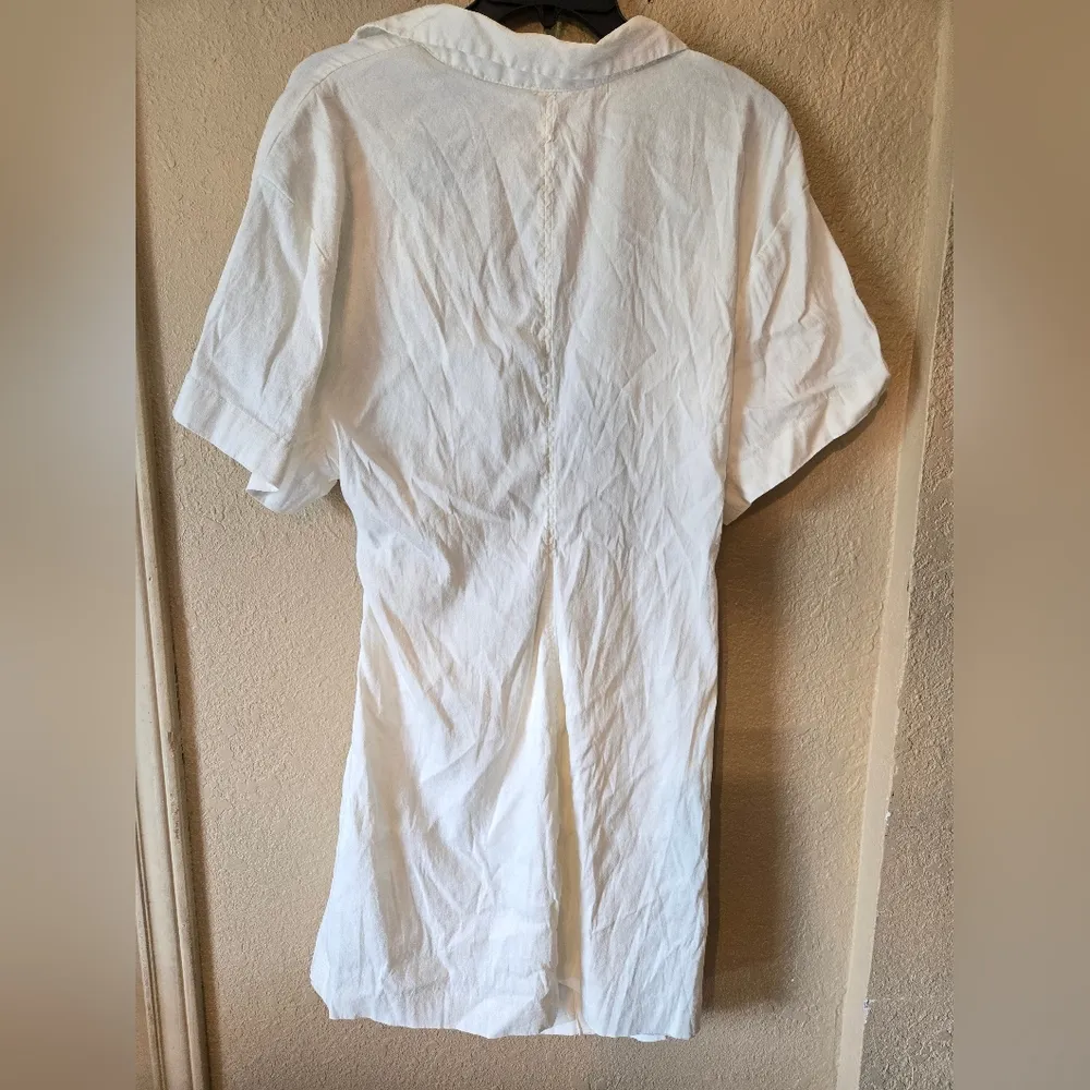 Zara Cutout Collared Button Dress Size XXL - Image 11