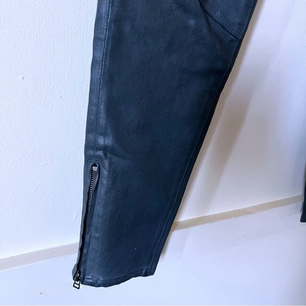 Cult of Individuality moto green coated skinny jeans size 27 - Image 4