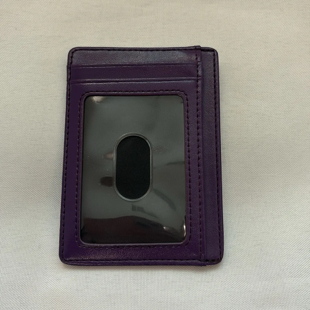Gold Horse Card Holder – Purple – EUC - Image 2