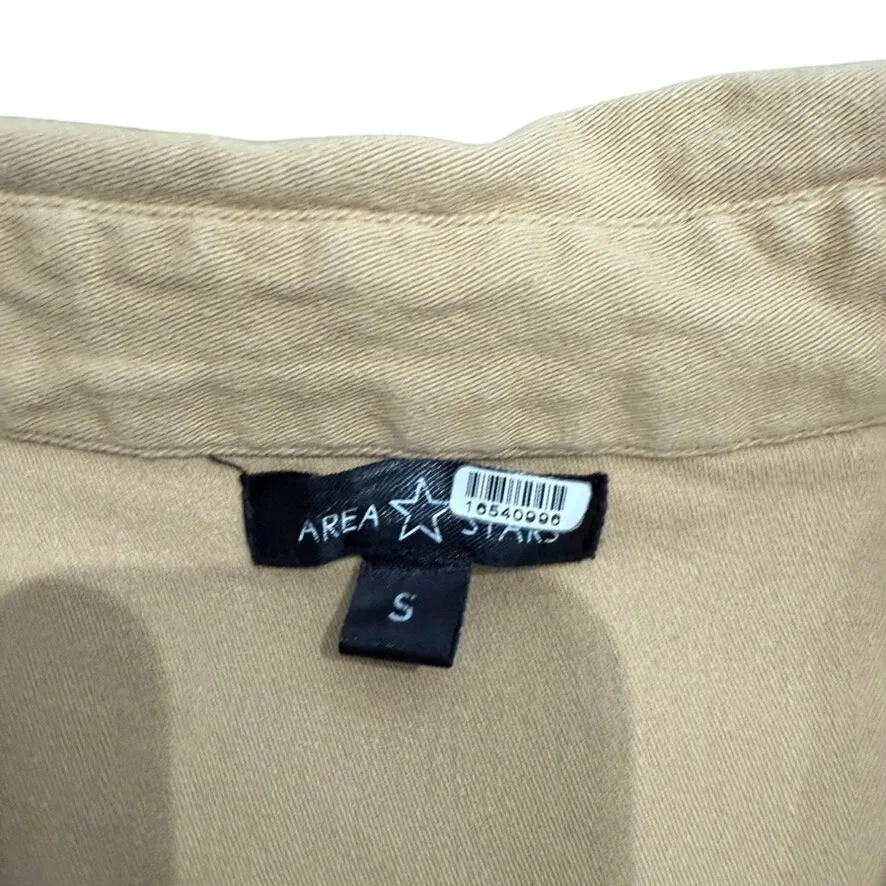 Area Stars Button Down Charlene Dress in Tan, Size S Tan - Image 8