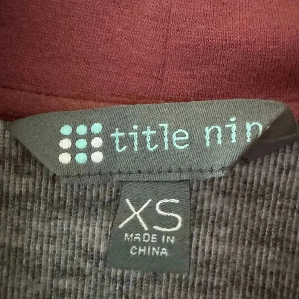 Title Nine Most Wanted Pullover Purple Solid Turtleneck Sweatshirt SZ XS #2280 - Image 8