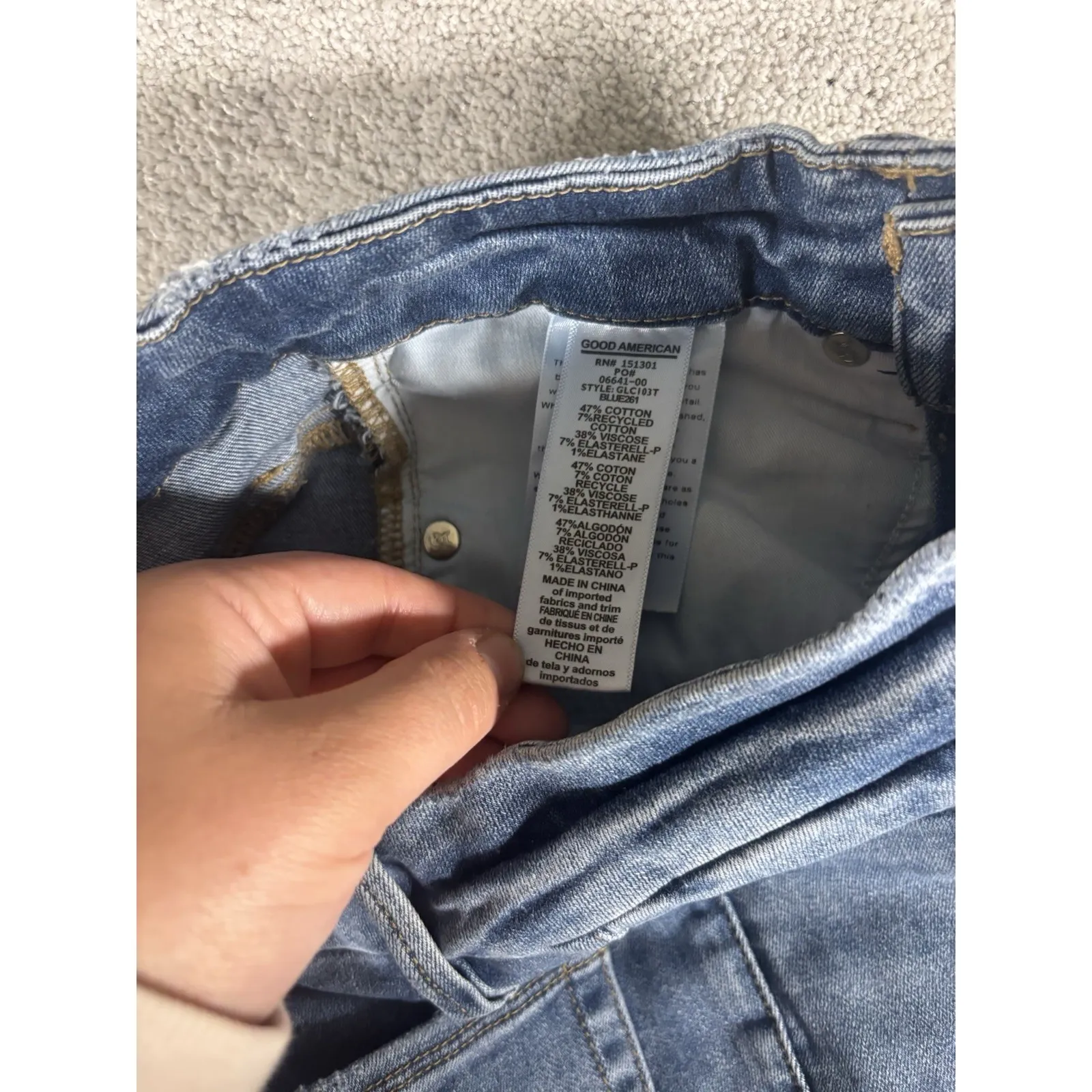 good american Good Legs Baby Step‎ Skinny Jeans Distressed 2/26 - Image 6