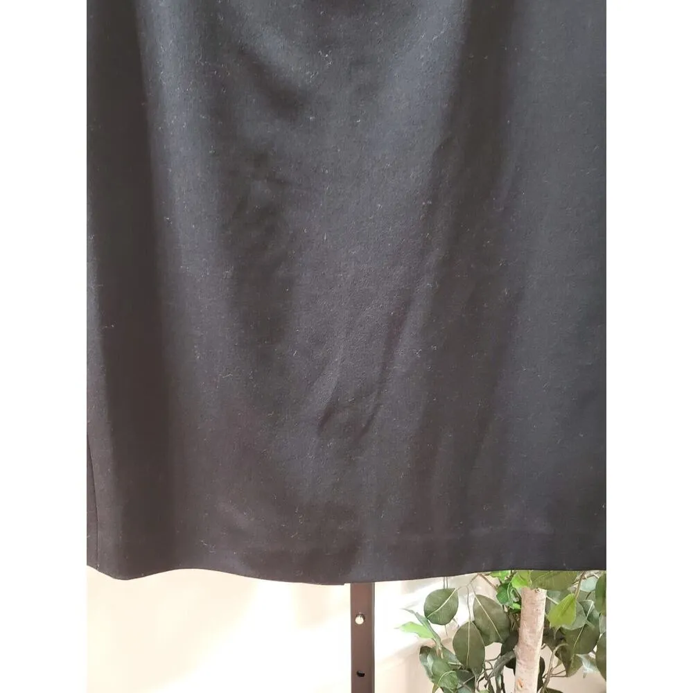 Grace Dane Lewis Women's Black Polyester Flat Front Vented Mini Skirt Size 10 - Image 3