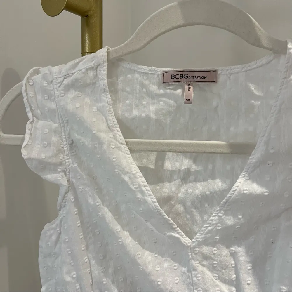 Revolve BCBGeneration White Striped Dobby Blouse Top - Image 3