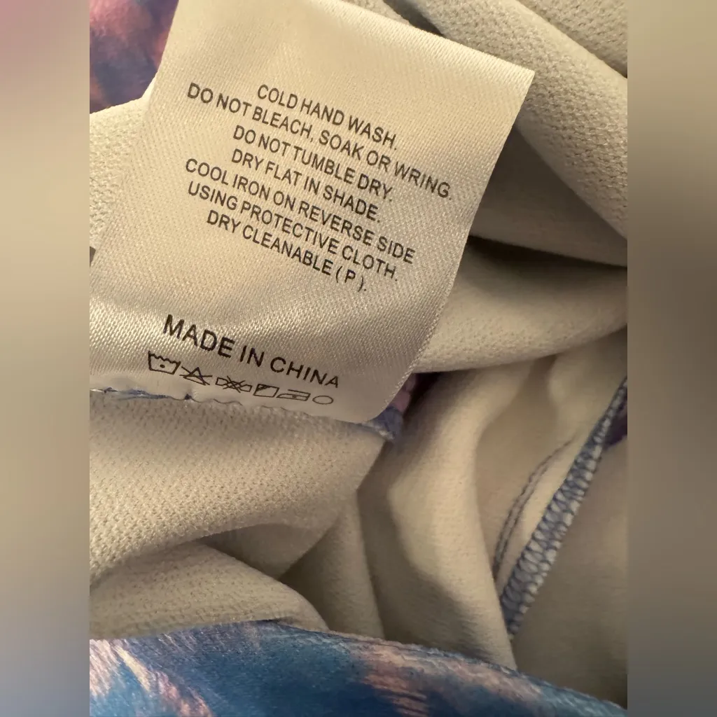 Anthropologie Audette Effie Pants Blue Pink Purple Women's Size Medium - Image 15