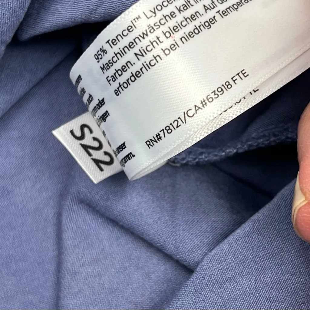 Eileen Fisher 1X Purple‎ Periwinkle Sleeveless Top Shirt Tencel Lyocell *FLAWED - Image 4