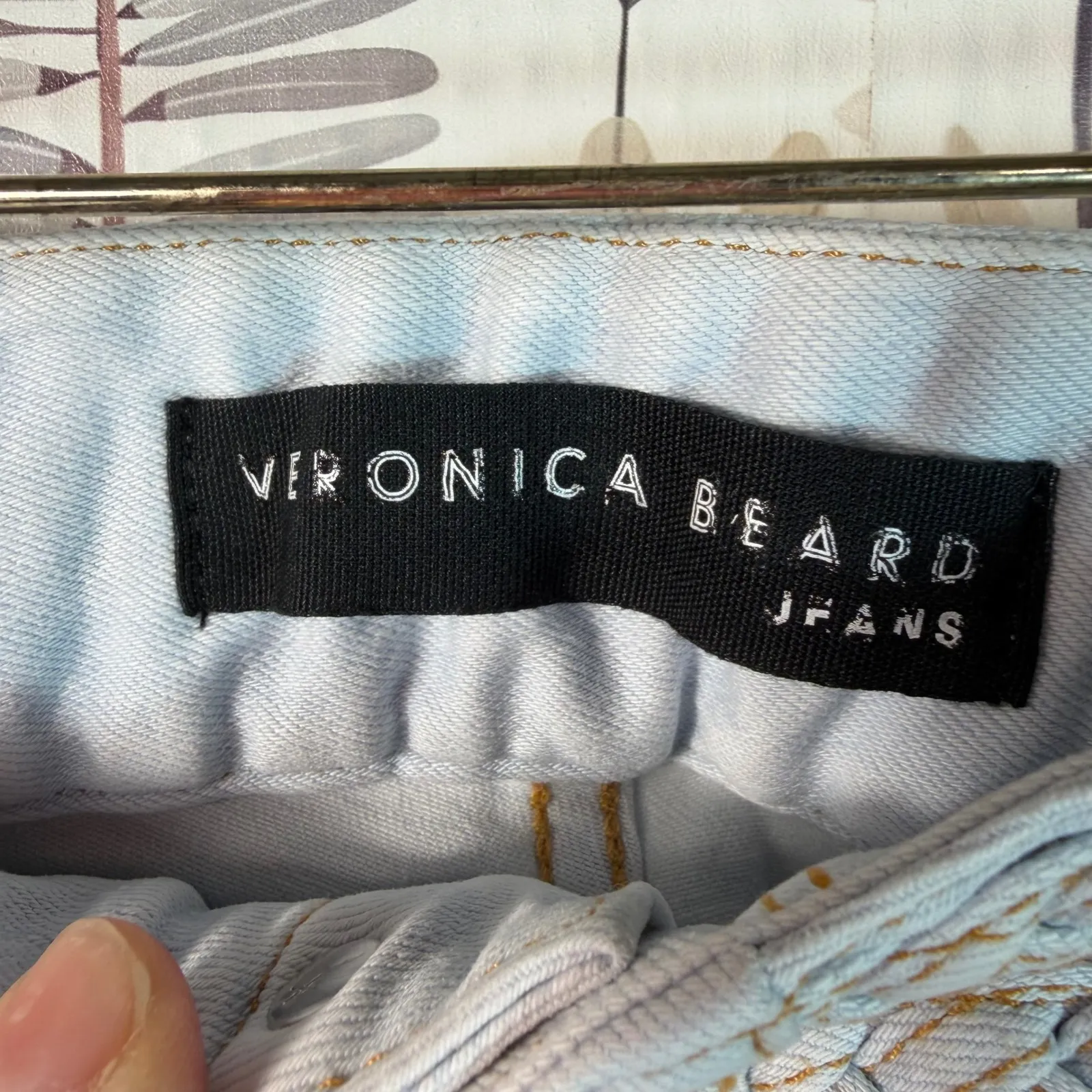 Veronica Beard Jeans Light Wash High Rise Braided Waist Jeans Size 29/8 USA - Image 5