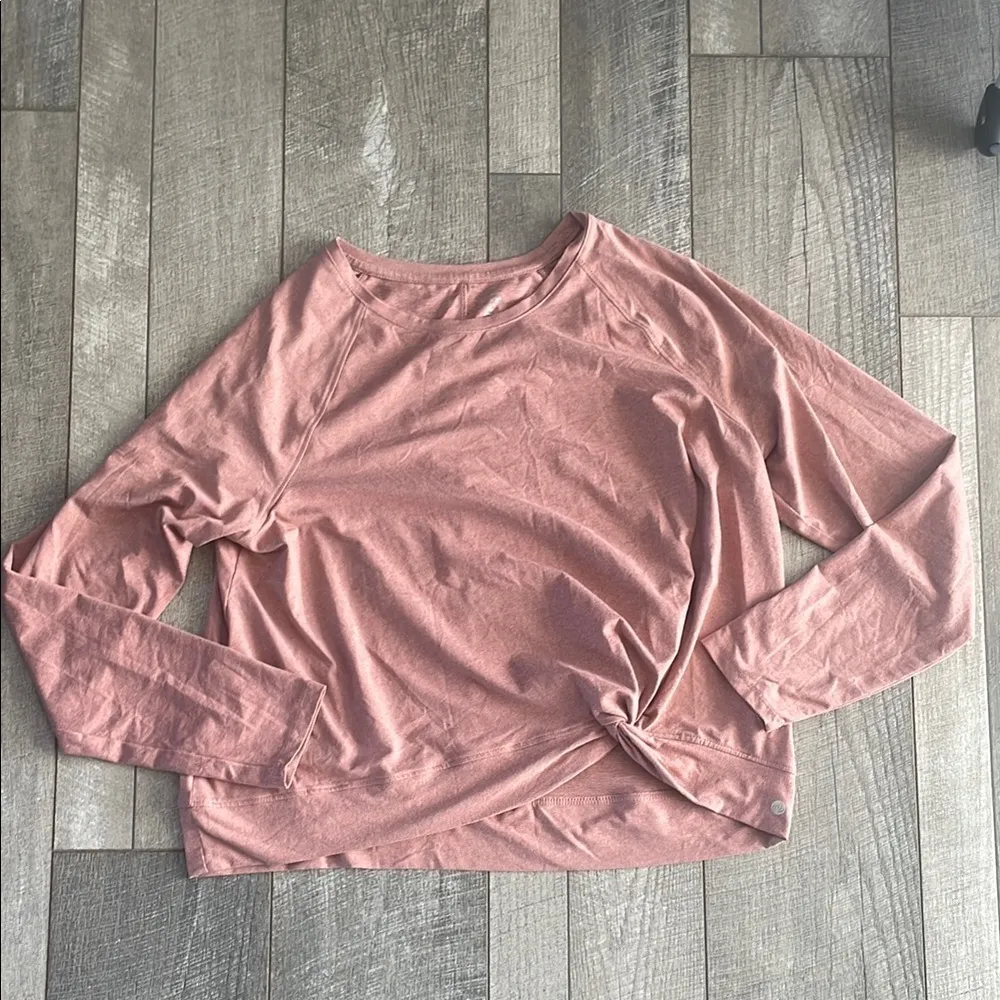 Nordstrom Apana Size XL Salmon Pink/Red Athletic Top - Image 6