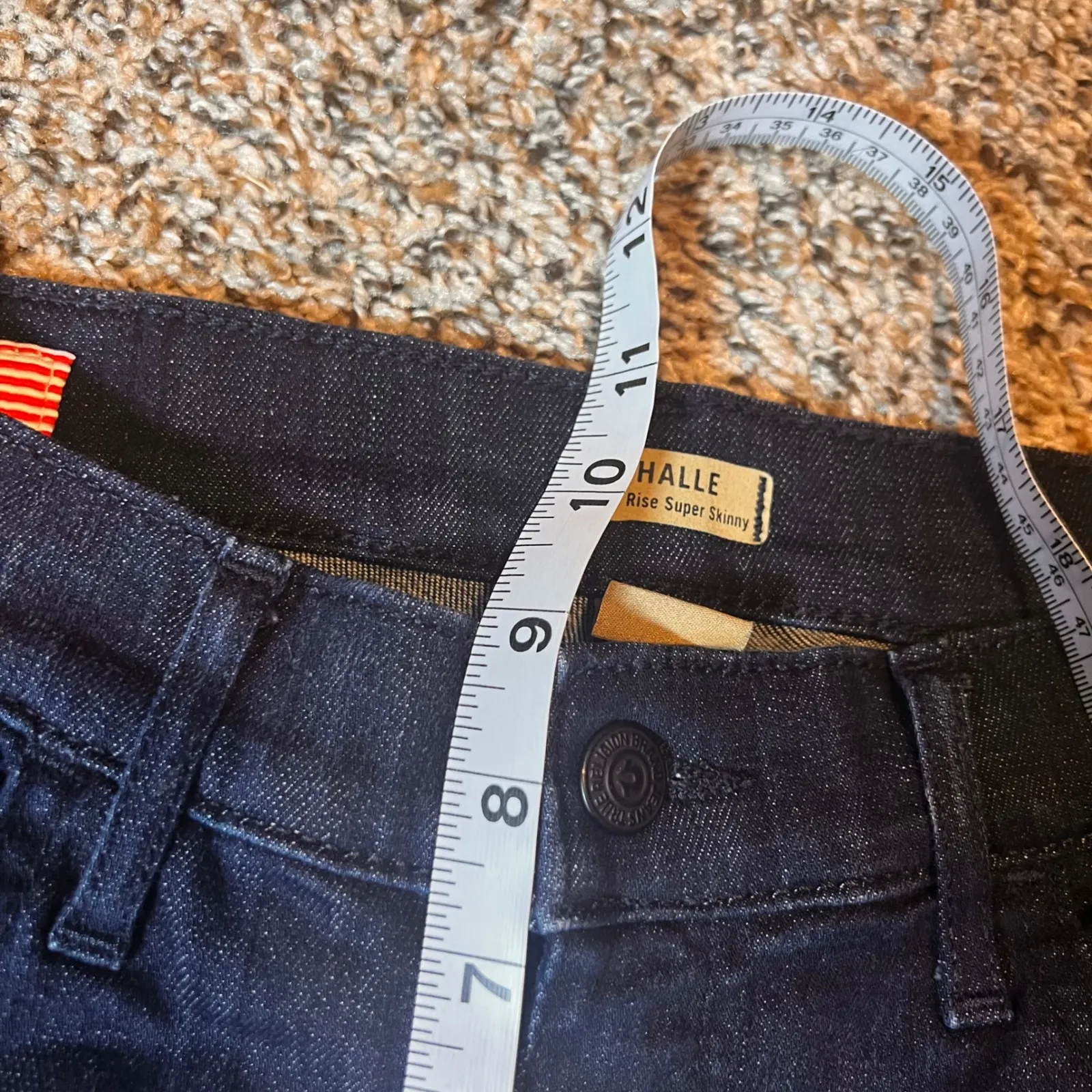 True Religion Halle Mid Rise‎ Super Skinny Jeans Dark Wash Size 27 - Image 4