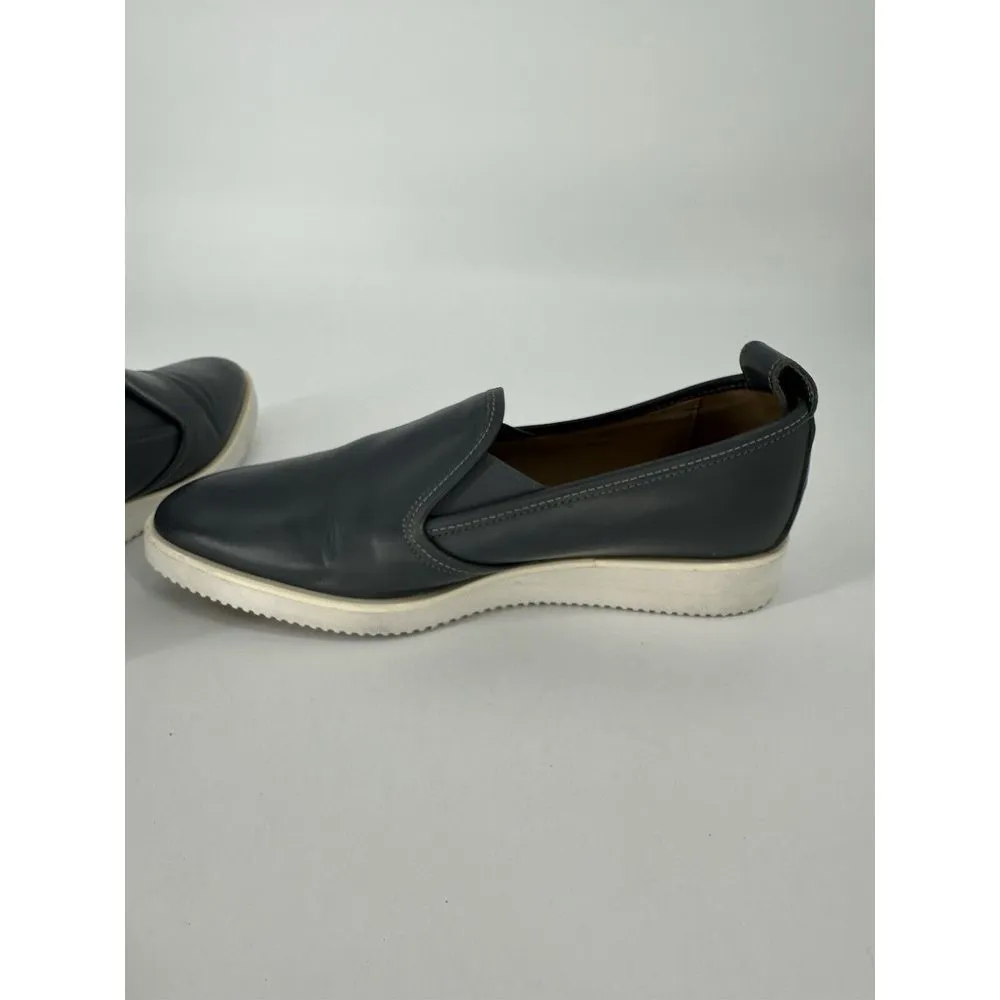 Everlane Shoes Womens 9 Blue Leather Loafers The Street Casual‎ Comfort Oxfords - Image 6