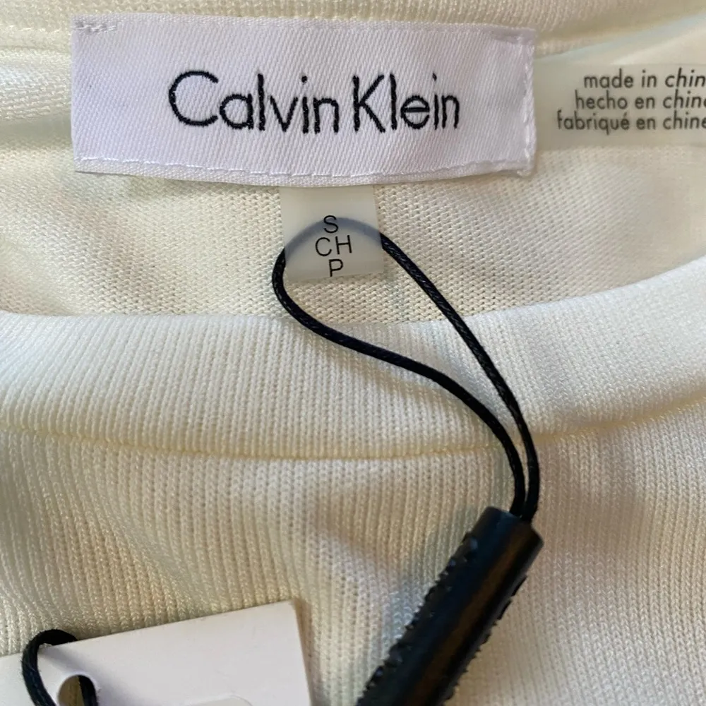 Calvin Klein Women’s Bell Sleeve Sweater Cream Size S NWT - Image 7