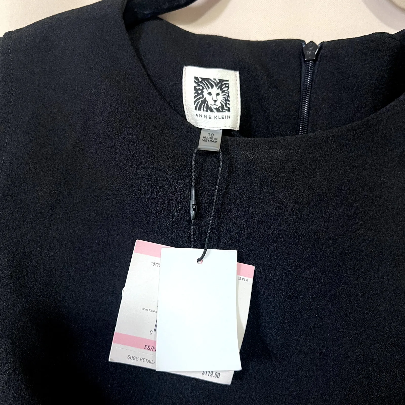 Anne Klein Twill Dress Sz 10 - Image 6