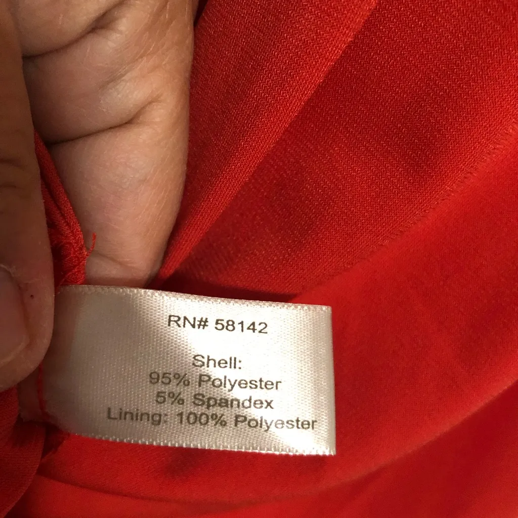 Boston proper fit flare ruched burnt orange dress women’s size 16 wedding guest - Image 7