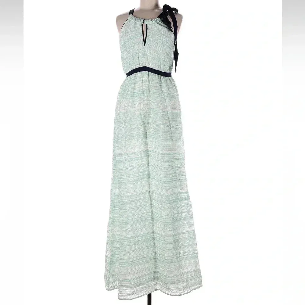 Anthropologie Troubadour The Cannon Light Green Maxi Dress Size 6 Small - Image 3