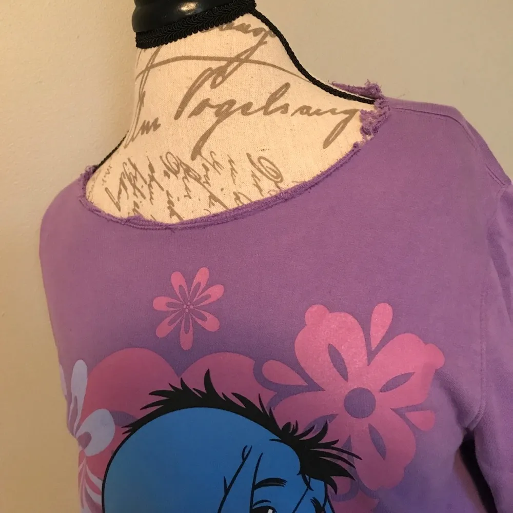 Purple Disney Eeyore Distressed Neck Sweater - Image 4