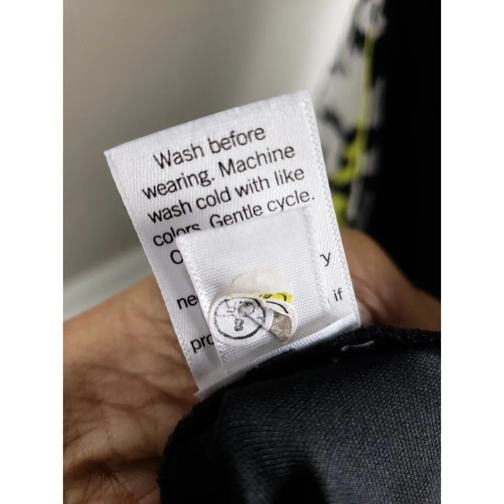 Nine West Dress Women Size XXL Multicolor Rayon Front Ruffle Hem V-Neck - Image 12