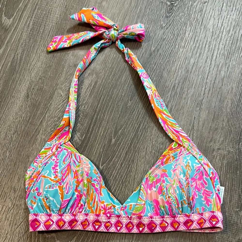 Lilly Pulitzer Women’s Xs/S Bailor Top & Surfs Up Bottom Swim Summer Bikini Set - Image 2