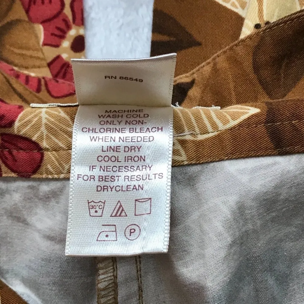 Tommy Bahama Vintage Cropped Pants Capris Tropical Stretch Cotton Blend Womens 6 - Image 9