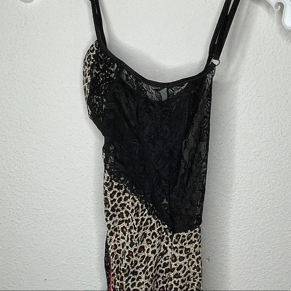 Designer Animal Print Negligee‎ Tan - Image 2