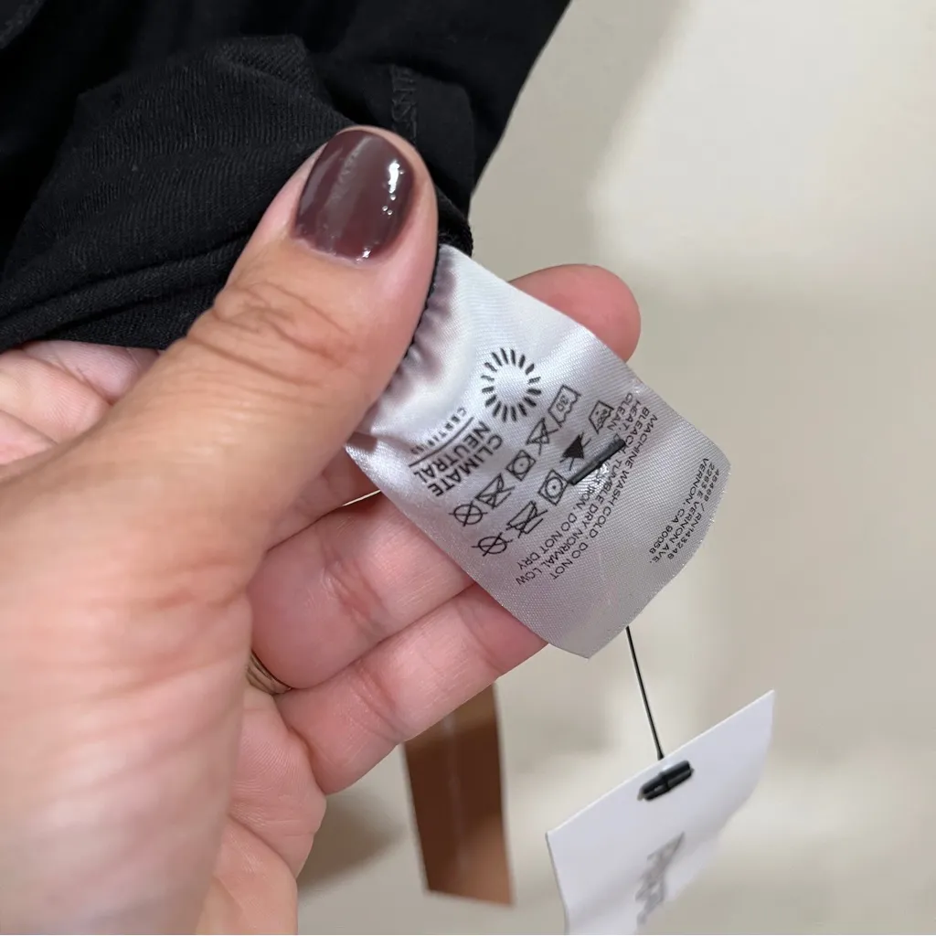 NWT Reformation black blouse top size medium Shae Knit Top - Image 4