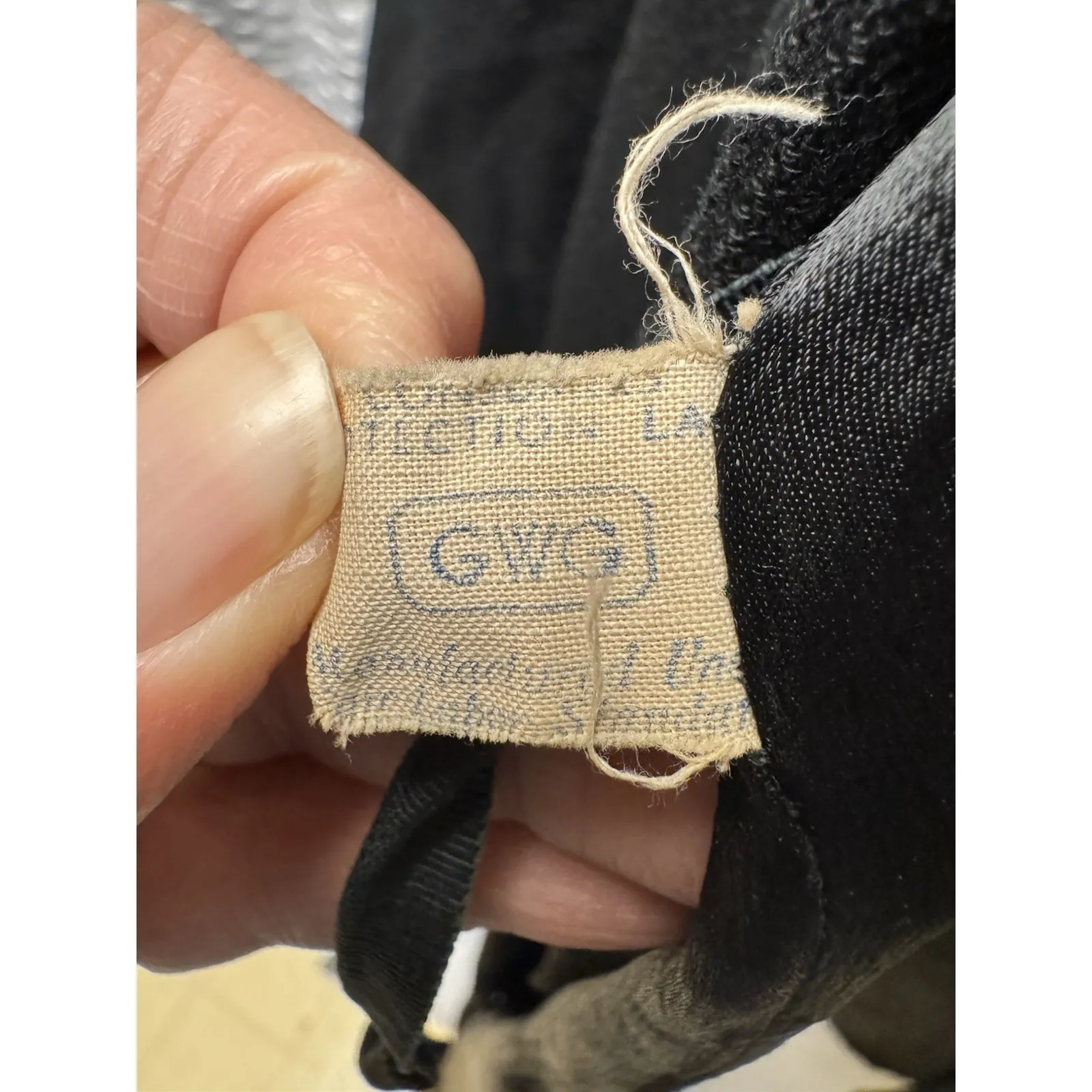 Vintage 1950s Early 1960s Bernard Altmann 100% Cashmere Coat Union Made Black Size L - Image 11