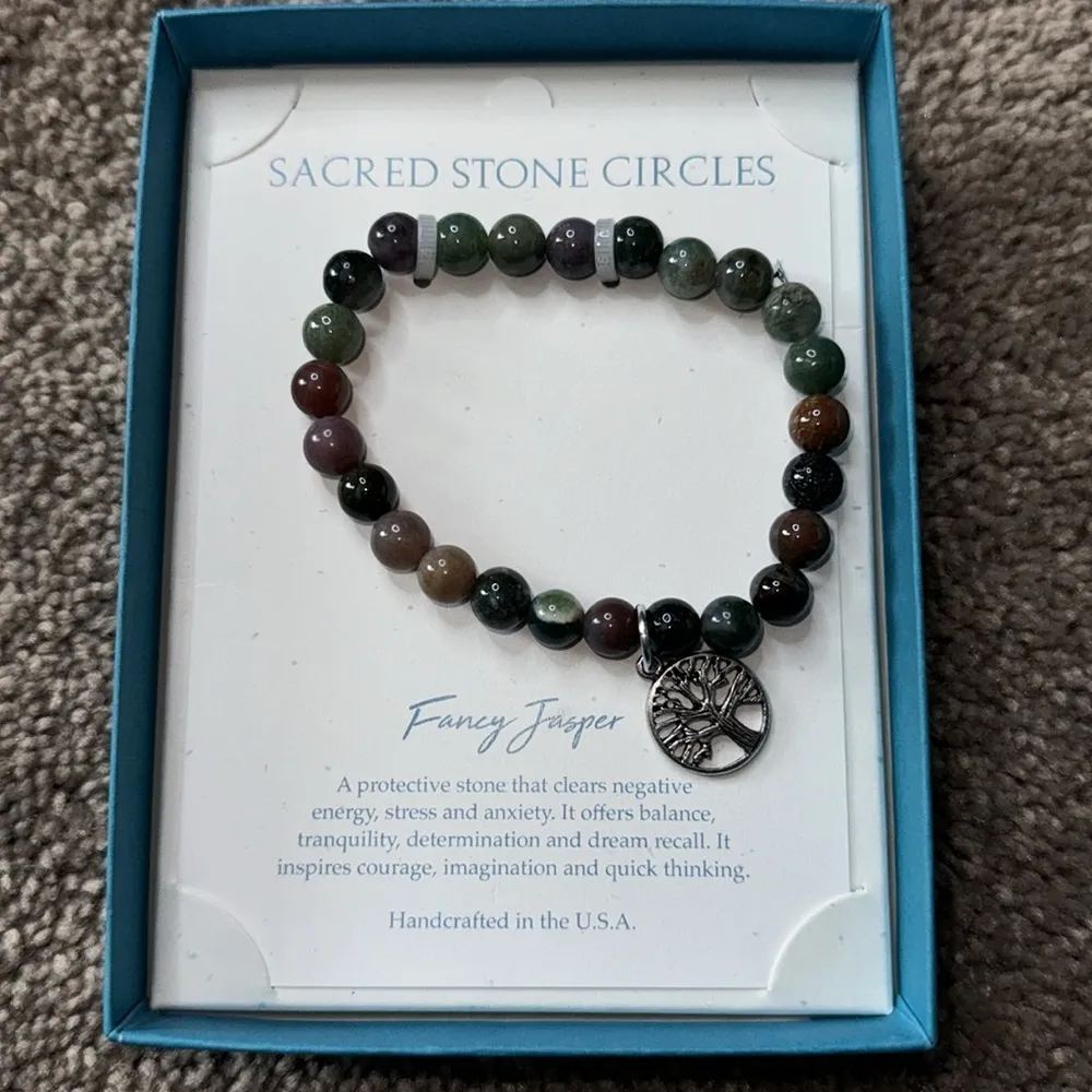 Stone Circle Studio Fancy Jasper Gemstone Bracelet - Image 2