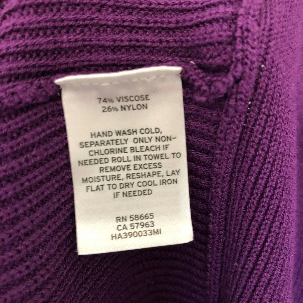 Halogen  Purple Tie Front Pullover Sweater - Image 6