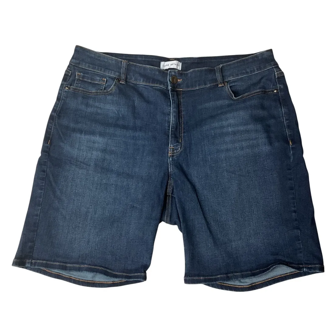 Lane Bryant Flex Magic Waistband Curvy Fit High-Rise Denim Bermuda Short Size 24 - Image 2