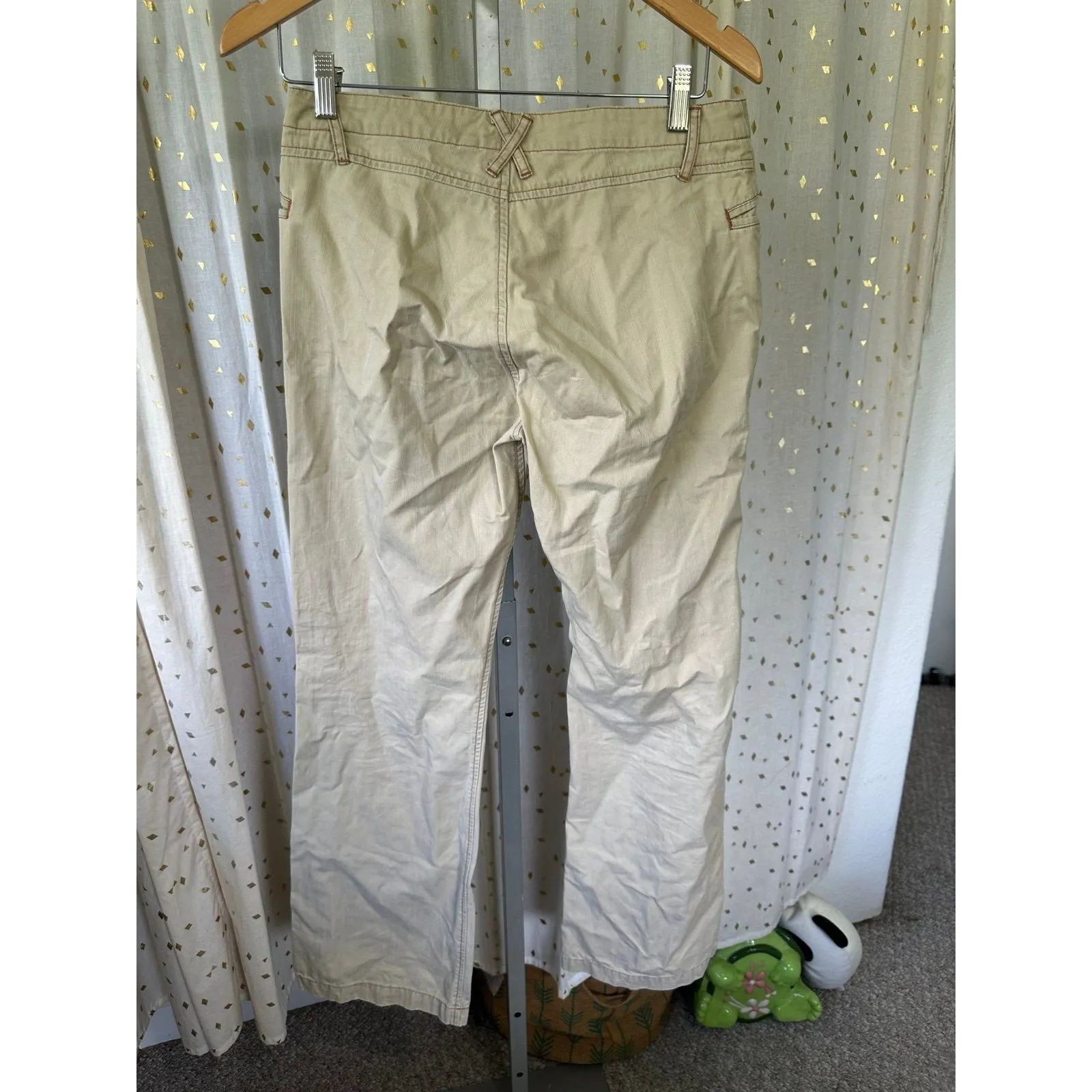 Kavu Women's 100% Cotton Relaxed Fit Wide Leg Khaki Pants 6 - Image 4