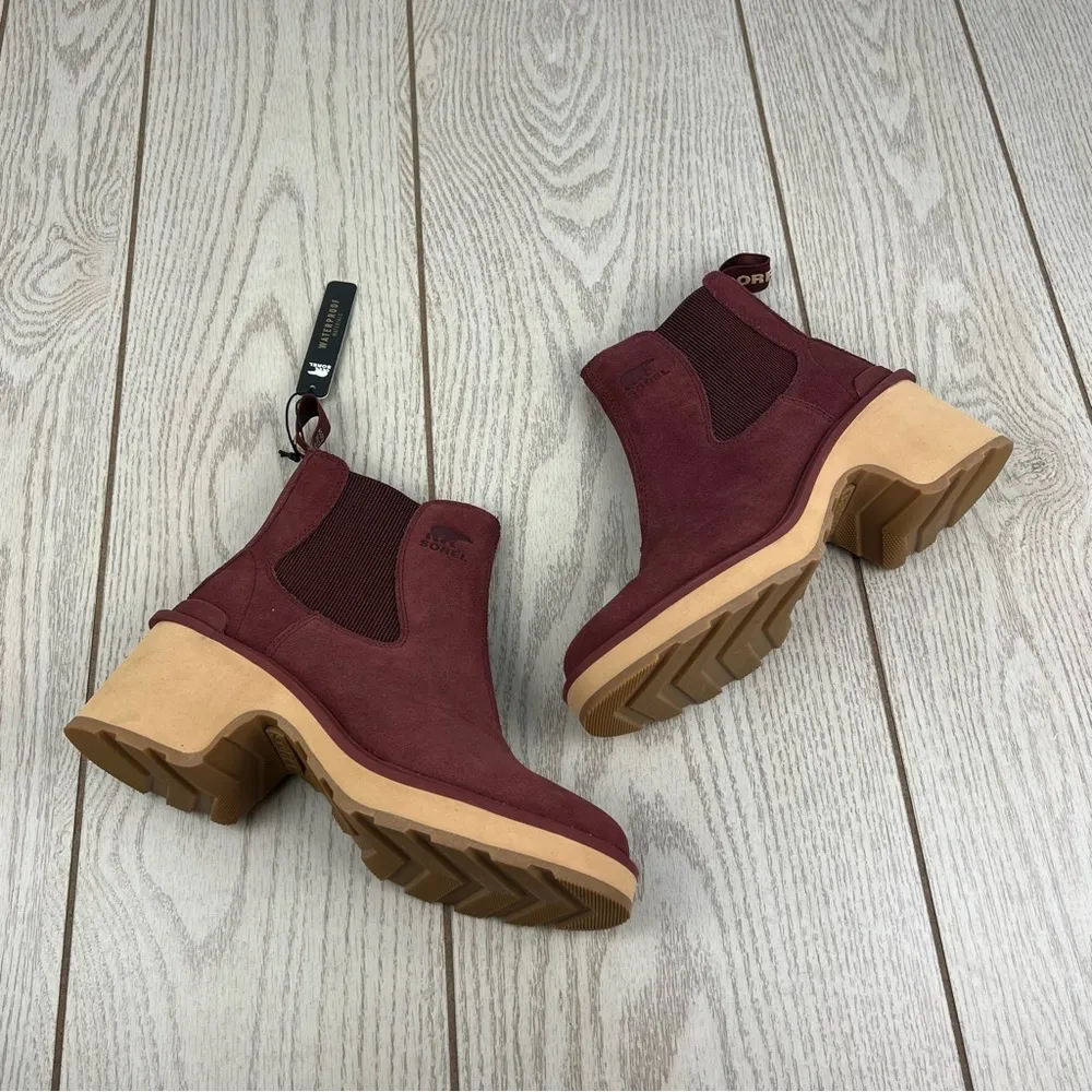 Sorel Women's Hi-Line Heel Chelsea Boots US6.5 Spice, Tawny Buff $190 - Image 4