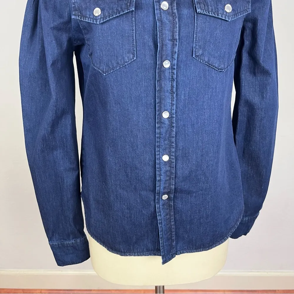 Torn By Ronny Kobo  Chambray Button Down Shirt - Image 4