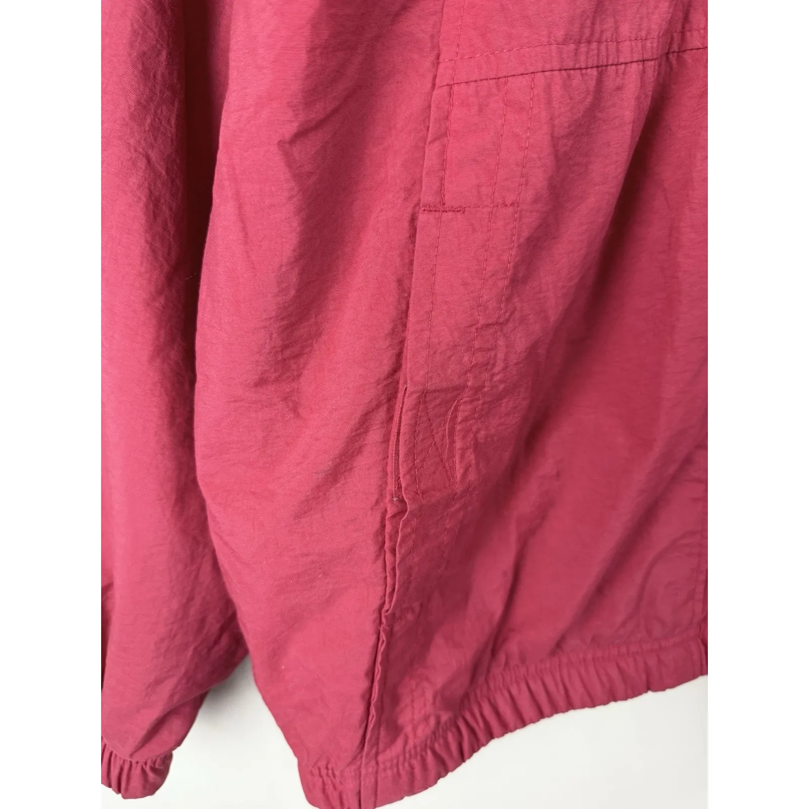 VTG Catalina C-Tek Red Women’s Windbreaker Jacket Full-Zip Y2K Size L - Image 5