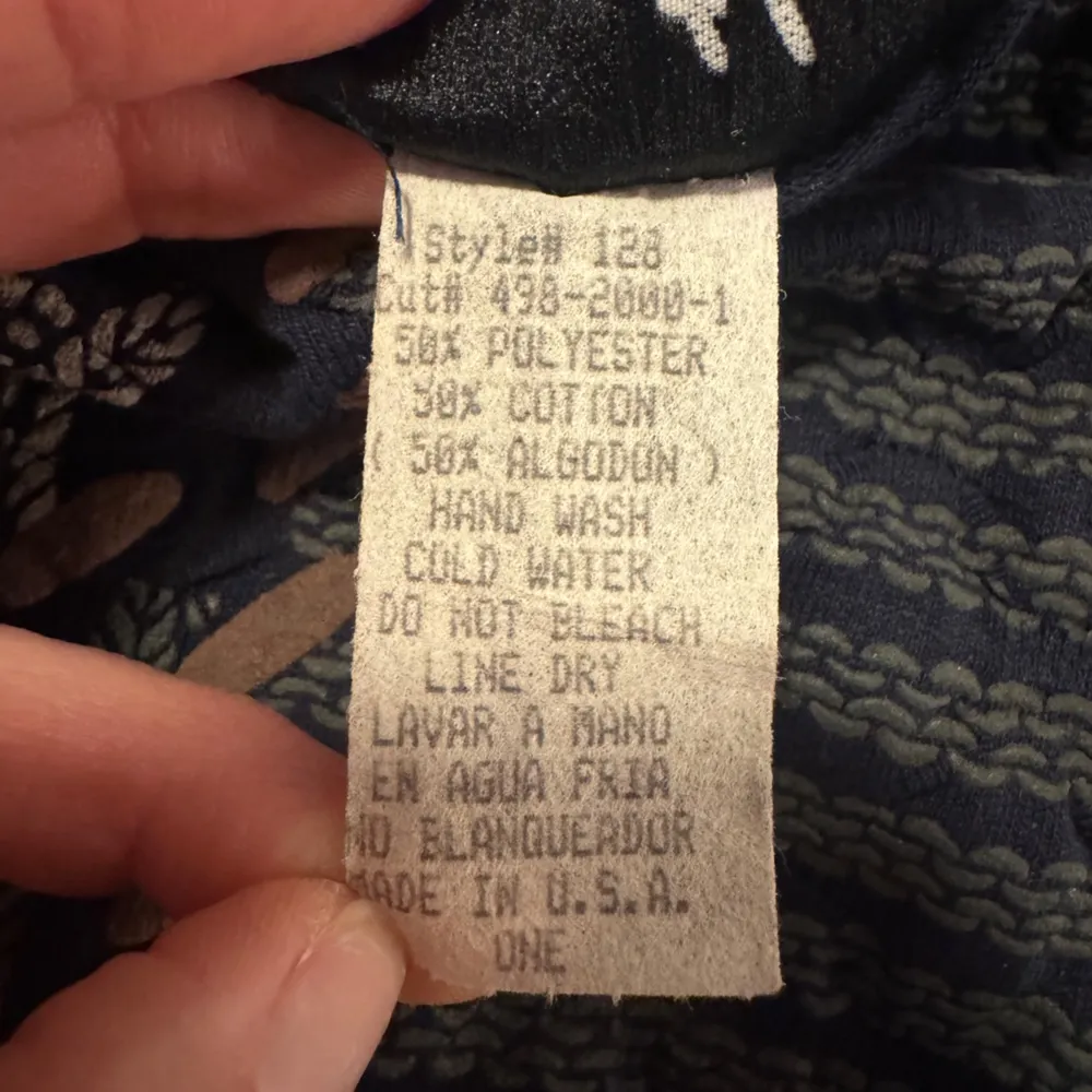 Together Vintage Navy Knit Sweater Blue Size undefined - Image 4