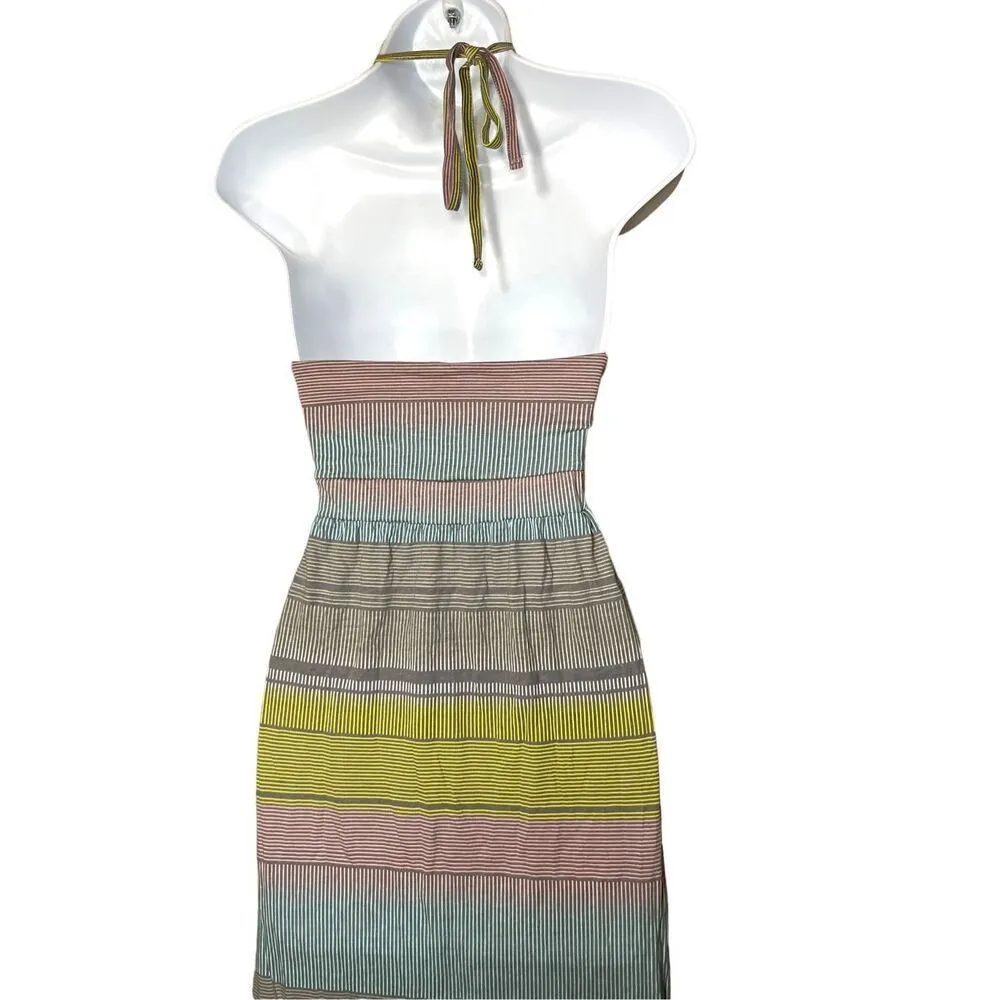 O’Neill‎ Multicolor Striped Halter Top Maxi Dress Size Small - Image 6