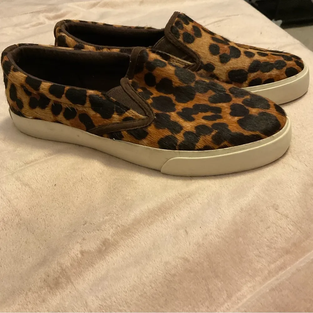 Lauren Ralph Lauren Cedar II Slip On Shoes Womens 6B Leopard Print Calf Hair - Image 4