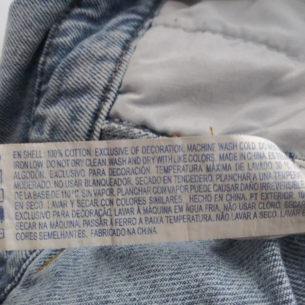 Forever 21 Denim High Rise Paper Bag Waist Size L - Image 5