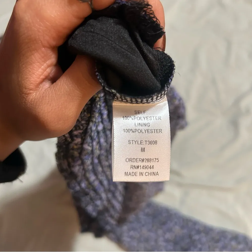 Floral blouse, summer blouse, purple crop top - Image 6