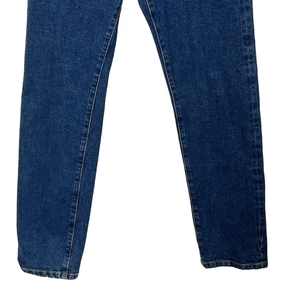 Joseph Den Denim High Rise Button Fly Straight Jeans Medium Wash Women’s Size 28 - Image 3