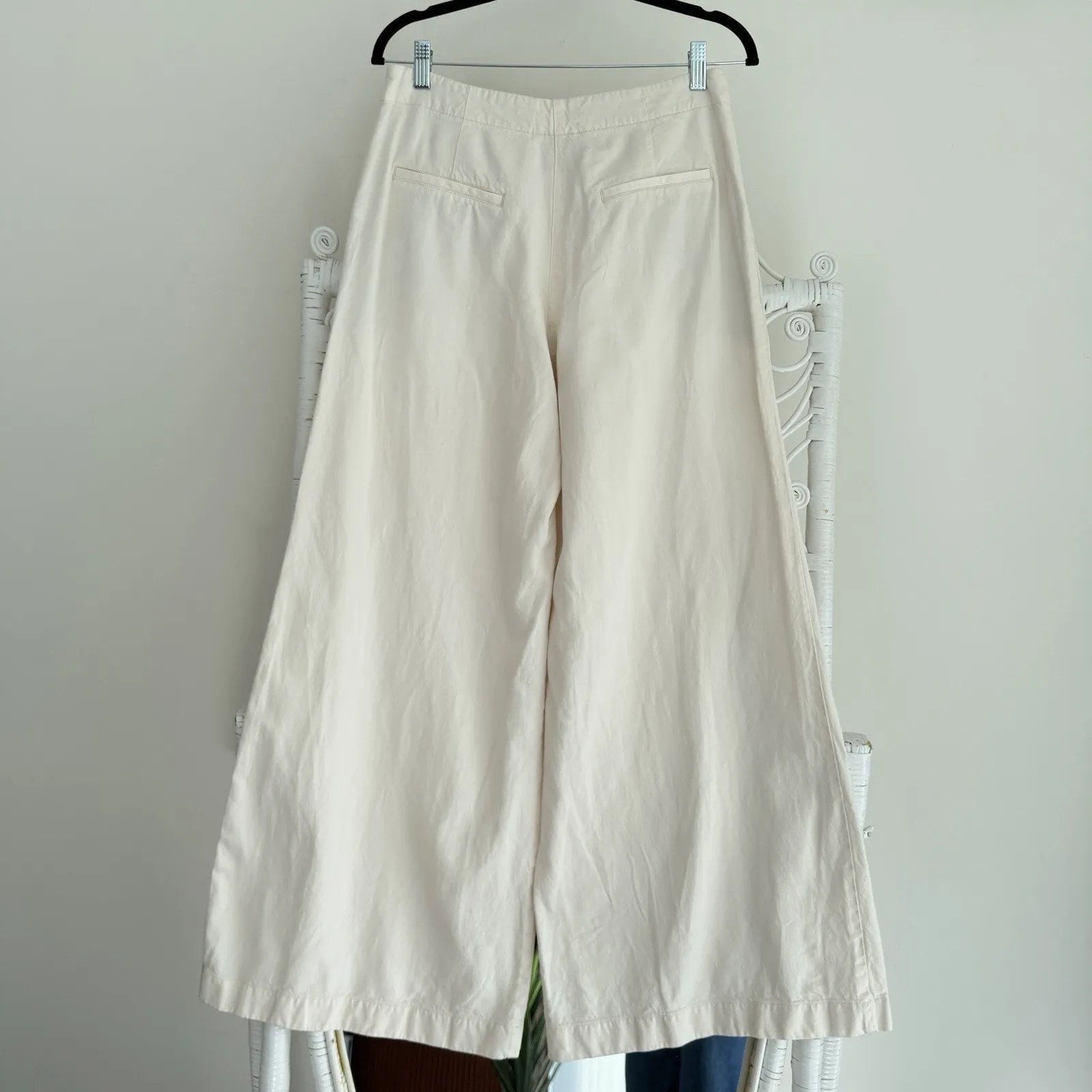 TWP Pants Womens 6 Demie Linen Cotton Blend Wide Leg Made in USA - Image 4